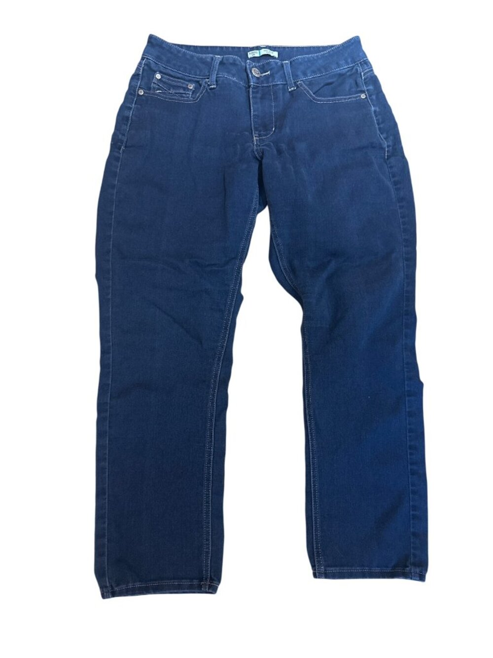 Riders By Lee Womens Jeans 12P Mid Rise Skinny Blue Cotton Blend Classic